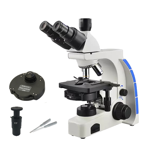 【UT703-PHT】 位相差・暗視野 生物顕微鏡/Inf.Plan対物/WF10x-20mm/ターレット式コンデンサ/LED照明